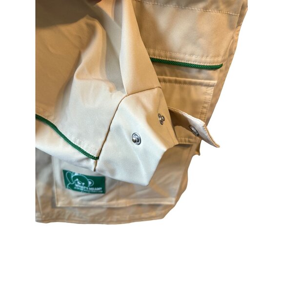 BE YOURSELF CARE BEAR CACHE Cache  Khaki Mid Length Trench Coat Hood Size Medium - Picture 12 of 14